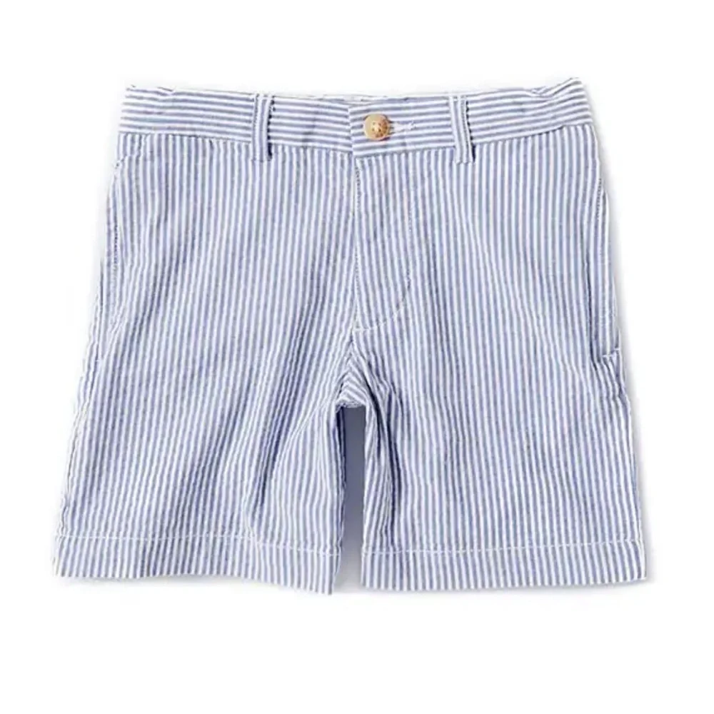 Ralph Lauren Navy and White Striped Shorts 18 Months Seersucker Classic NWT